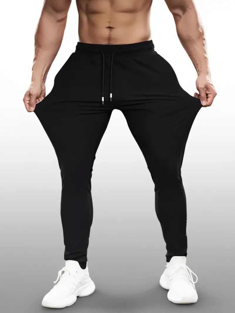 Men’s Premium Black Trouser | Italian Spandex, High Stretch