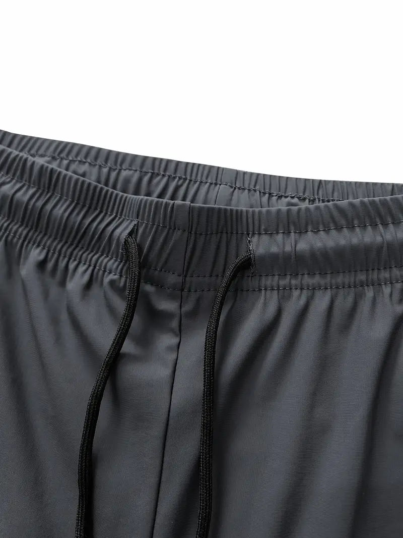 High Stretch Italian Spandex Gray / Black Trouser