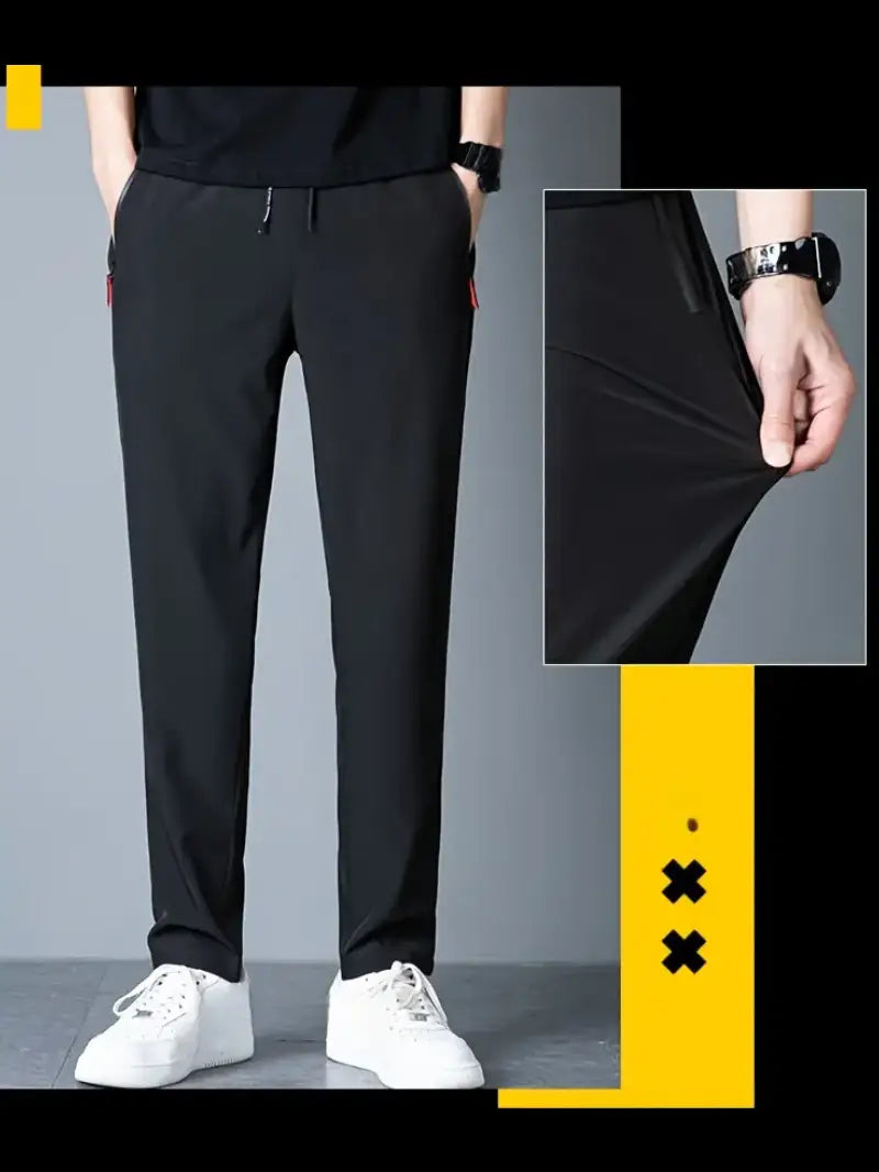 Men Italian Spandex Breathable Trousers