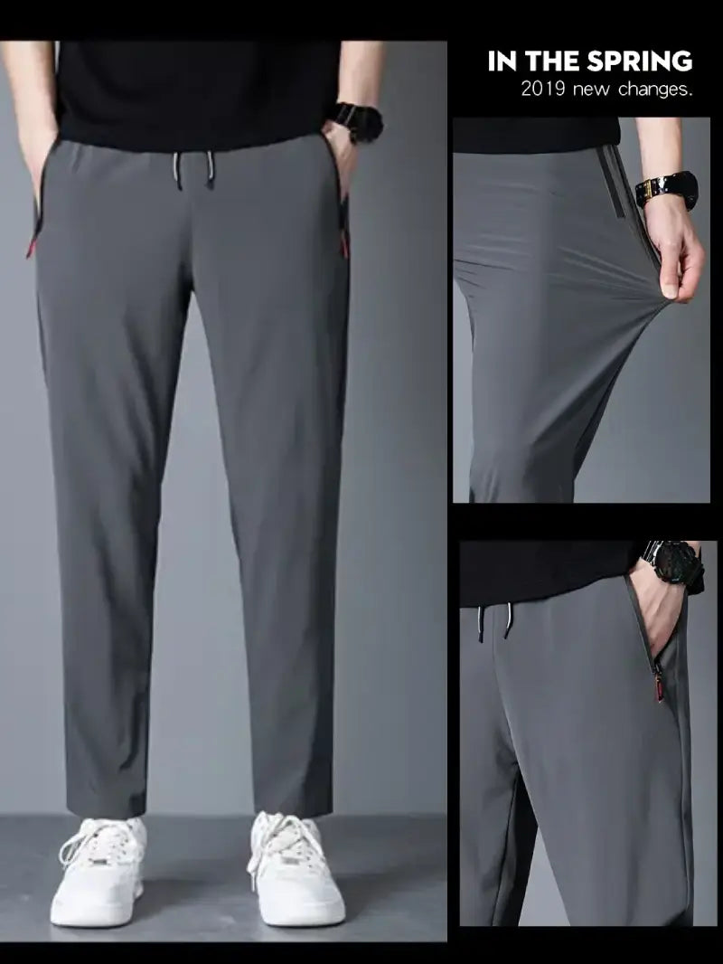 Men Italian Spandex Breathable Trousers