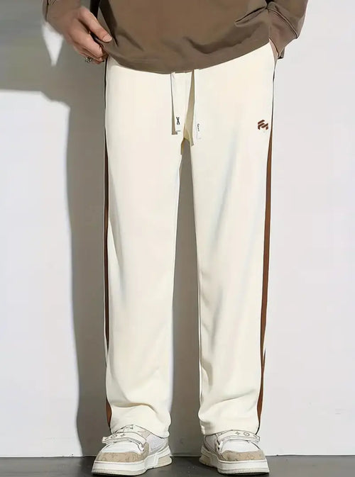 Men's Trendy Contrast Color Stripe Trousers
