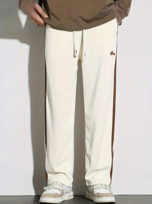 Men's Trendy Contrast Color Stripe Trousers