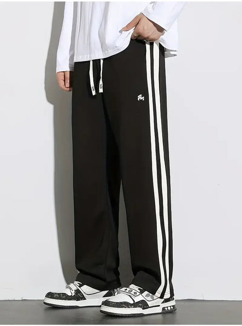 Men's Trendy Contrast Color Stripe Trousers
