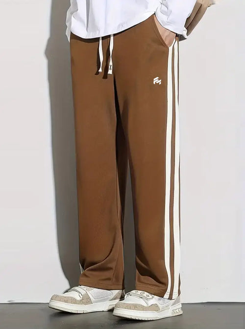 Men's Trendy Contrast Color Stripe Trousers