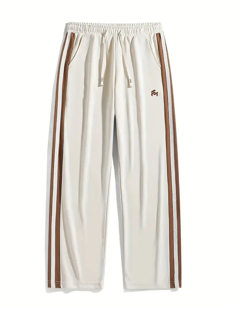 Men's Trendy Contrast Color Stripe Trousers