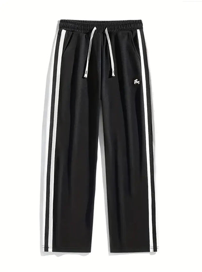 Men's Trendy Contrast Color Stripe Trousers