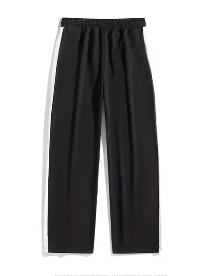 Men's Trendy Contrast Color Stripe Trousers