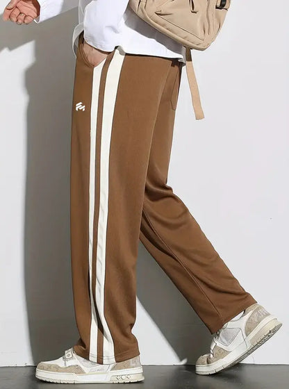 Men's Trendy Contrast Color Stripe Trousers