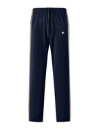 Men's Trendy Breathable Striped Short Sleeve Blue Tracksuit
