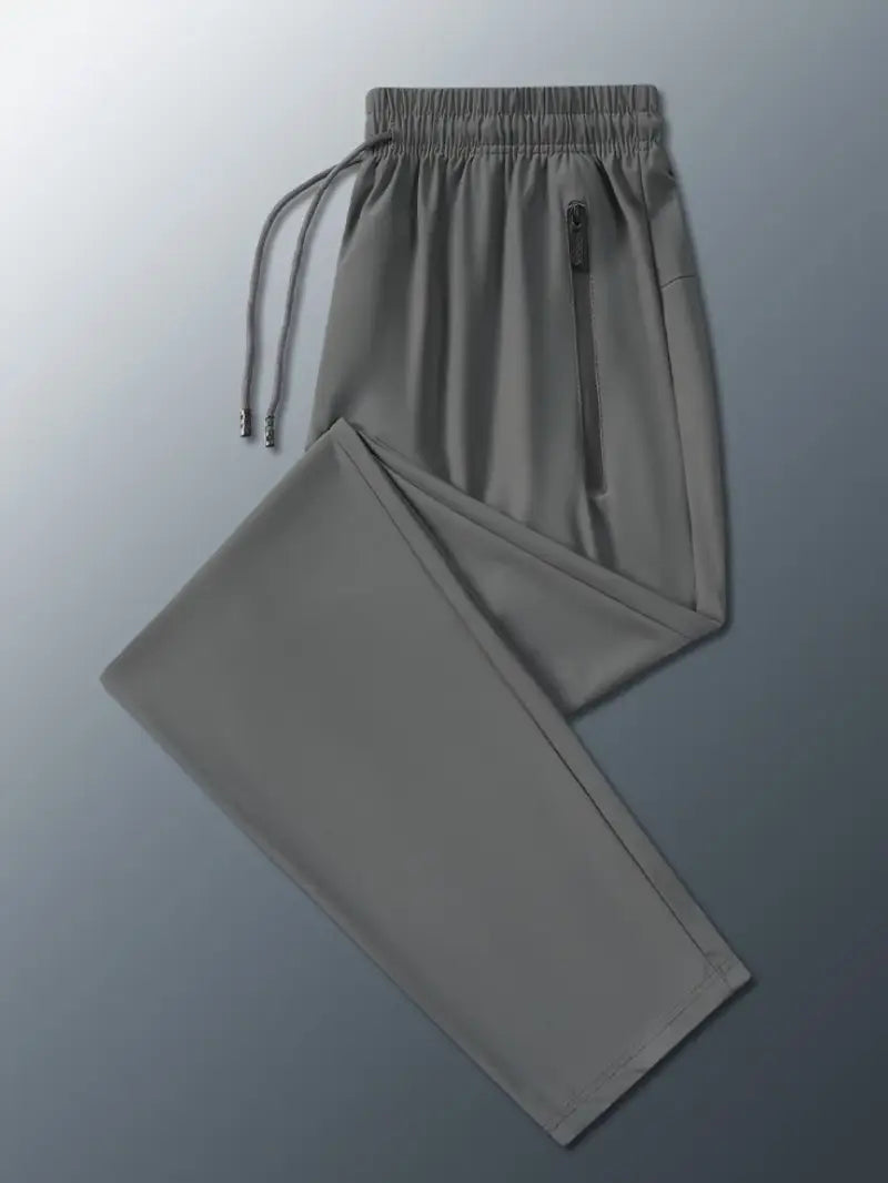 Men's Workout, Training, Running, 4-Way Stretch Zipper Trousers