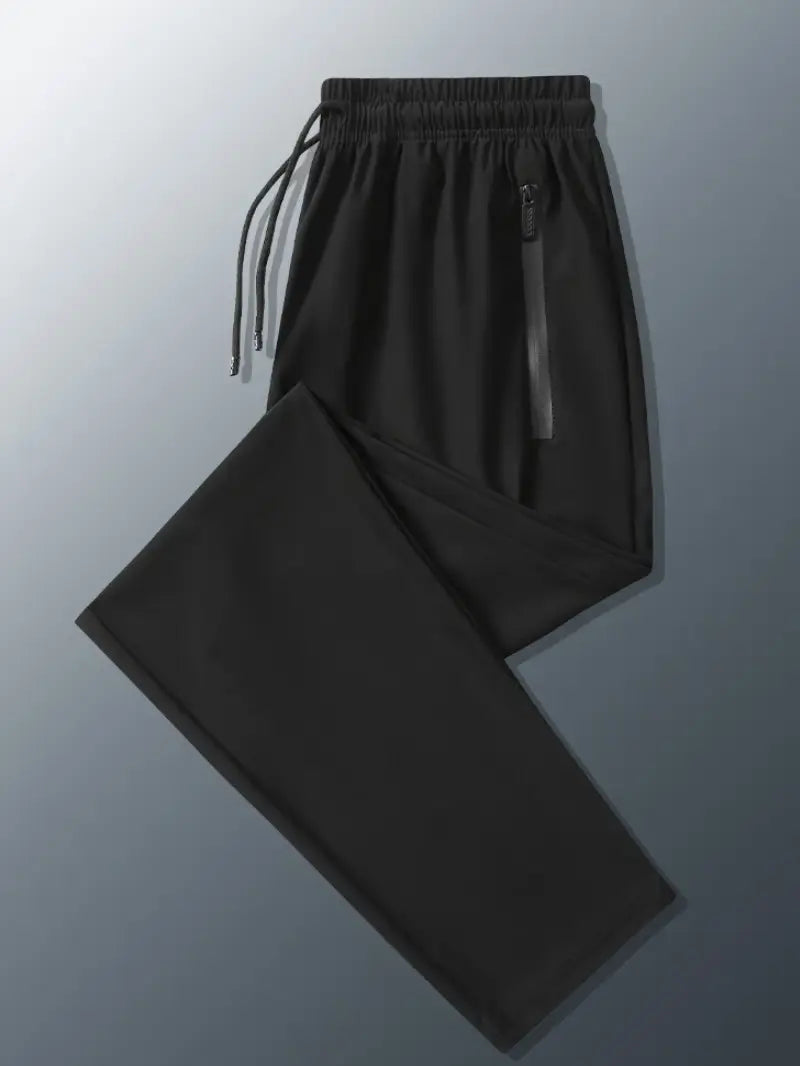 Men's Workout, Training, Running, 4-Way Stretch Zipper Trousers