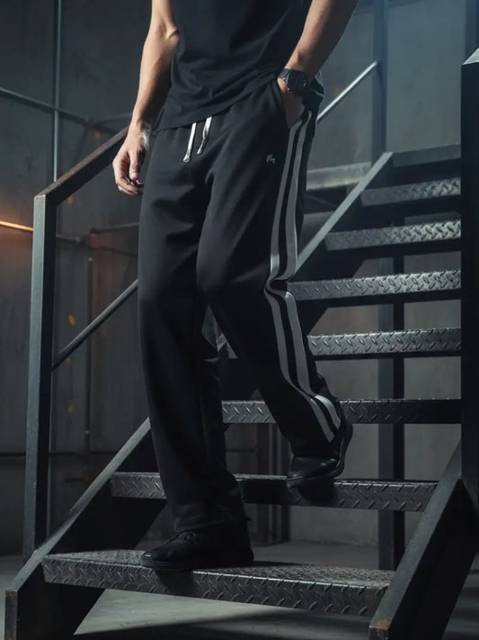 Men's Trendy Contrast Color Stripe Trousers