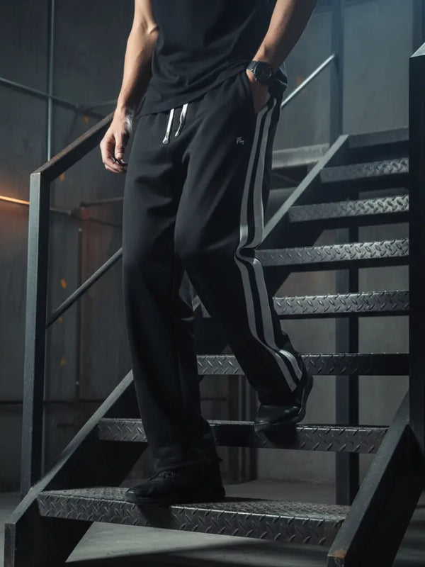 Men's Trendy Contrast Color Stripe Trousers