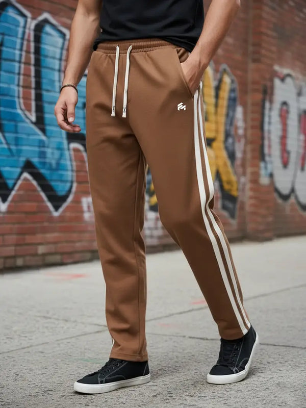 Men's Trendy Contrast Color Stripe Trousers