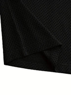 Men's Ice Silky Cooling Crew Neck T-Shirt – Breathable, Lightweight & Moisture-Wicking (Black)
